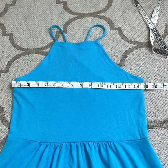 Lou & Grey Vibrant Blue Crisscross straps back maxi/ midi dress, size small - Picture 4 of 13